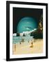 Space Beach-Taudalpoi-Framed Giclee Print