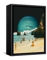 Space Beach-Taudalpoi-Framed Stretched Canvas