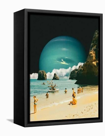 Space Beach-Taudalpoi-Framed Stretched Canvas