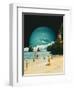 Space Beach-Taudalpoi-Framed Premium Giclee Print