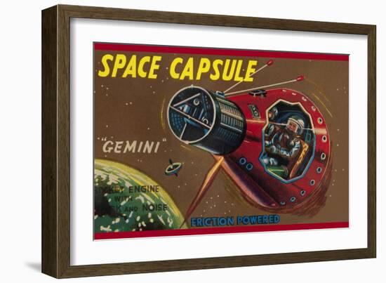 Space Capsule Gemini-null-Framed Art Print