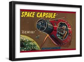 Space Capsule Gemini-null-Framed Art Print