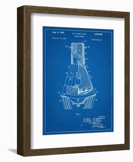 Space Capsule, Space Shuttle Patent-null-Framed Art Print