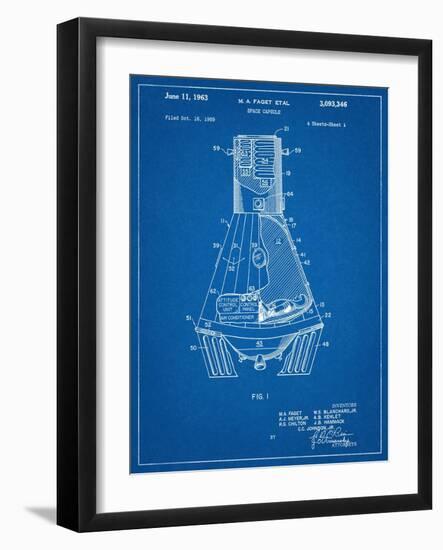 Space Capsule, Space Shuttle Patent-null-Framed Art Print