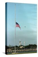 Space Center Lowering Flag-D. Dunaway-Stretched Canvas