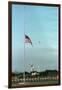 Space Center Lowering Flag-D. Dunaway-Framed Premium Photographic Print