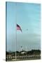 Space Center Lowering Flag-D. Dunaway-Stretched Canvas