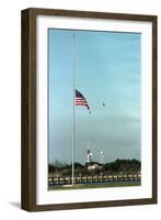 Space Center Lowering Flag-D. Dunaway-Framed Photographic Print