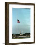 Space Center Lowering Flag-D. Dunaway-Framed Photographic Print