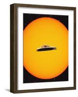 Space Chase-Taudalpoi-Framed Giclee Print