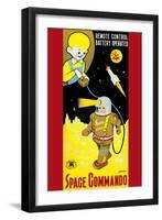 Space Commando-null-Framed Art Print