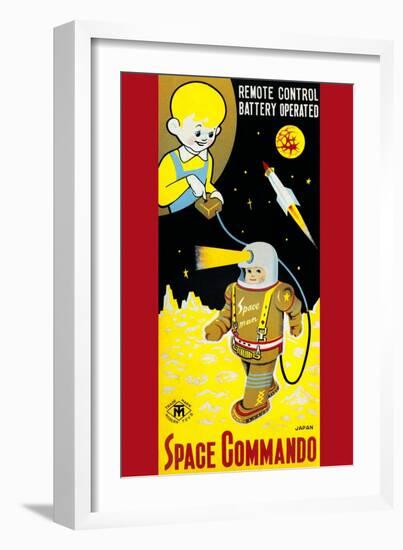 Space Commando-null-Framed Art Print