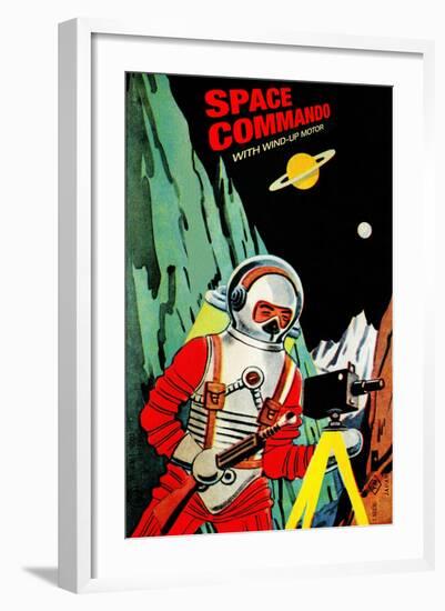 Space Commando-null-Framed Art Print