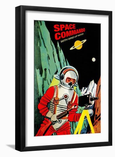 Space Commando-null-Framed Art Print