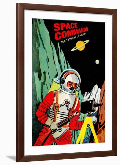 Space Commando-null-Framed Art Print