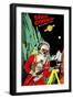 Space Commando-null-Framed Art Print