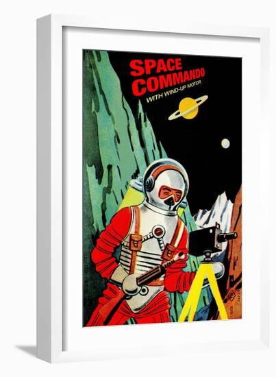 Space Commando-null-Framed Art Print