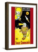 Space Commando-null-Framed Art Print