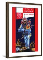 Space Conqueror-null-Framed Art Print