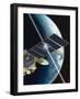 Space Debris Collision, Artwork-David Ducros-Framed Photographic Print