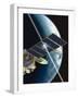 Space Debris Collision, Artwork-David Ducros-Framed Photographic Print