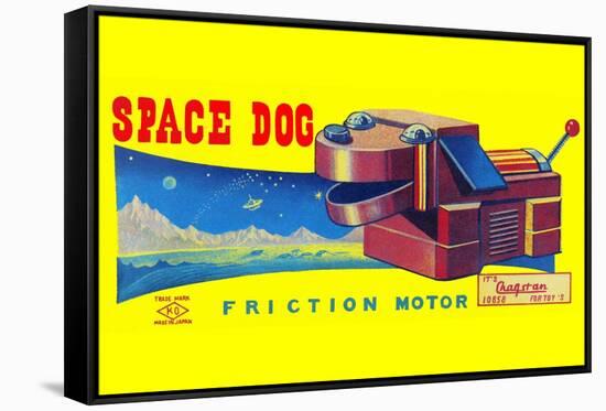 Space Dog-null-Framed Stretched Canvas