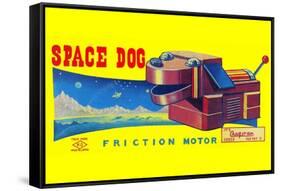 Space Dog-null-Framed Stretched Canvas