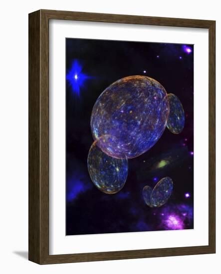 Space Drifters-MusicDreamerArt-Framed Giclee Print