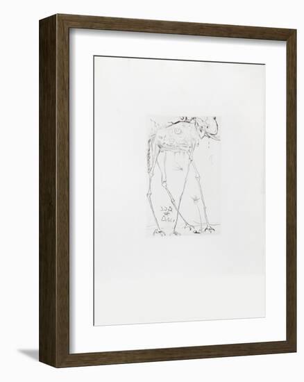 Space Elephant-Salvador Dalí-Framed Collectable Print