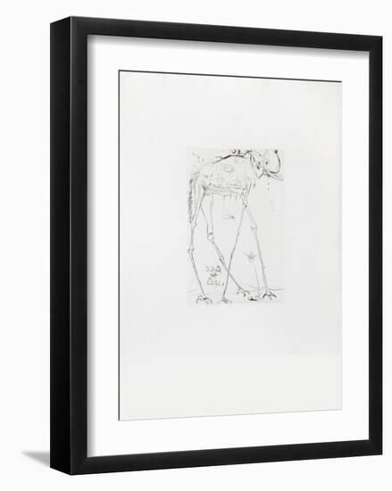 Space Elephant-Salvador Dalí-Framed Collectable Print