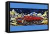 Space Exploration Tank-null-Framed Stretched Canvas