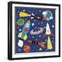 Space Explorer II-Lesley Grainger-Framed Giclee Print