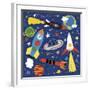 Space Explorer II-Lesley Grainger-Framed Giclee Print