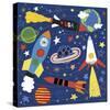 Space Explorer II-Lesley Grainger-Stretched Canvas
