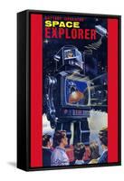 Space Explorer Robot-null-Framed Stretched Canvas