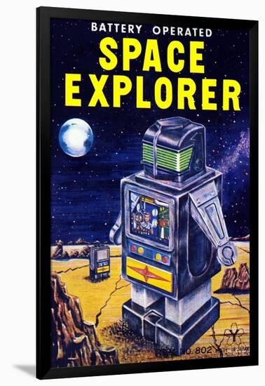 Space Explorer-null-Framed Art Print