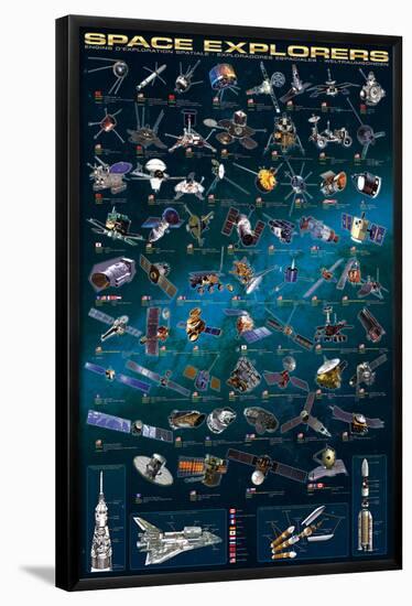 Space Explorers-null-Framed Poster