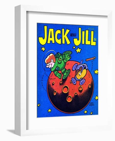 Space Fetch - Jack and Jill, May 1978-Tom Eaton-Framed Premium Giclee Print