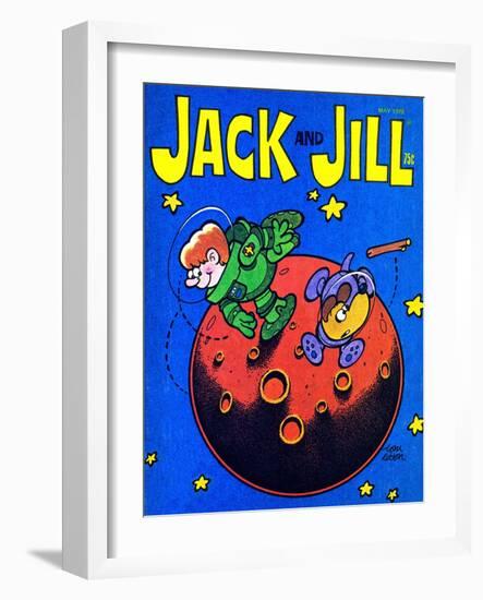 Space Fetch - Jack and Jill, May 1978-Tom Eaton-Framed Premium Giclee Print