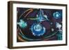 Space Figures-Raffaele Castello-Framed Giclee Print