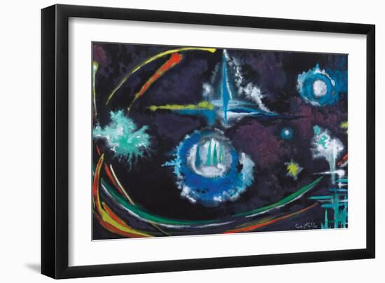 Space Figures-Raffaele Castello-Framed Giclee Print