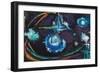 Space Figures-Raffaele Castello-Framed Giclee Print