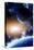 Space Flare. A Beautiful Space Scene With Planets And Nebula-frenta-Stretched Canvas