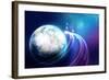 Space Image of Planet Earth and Satellite. Elements of this Image are Furnished by NASA-Sergey Nivens-Framed Photographic Print