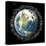 Space Junk, Conceptual Artwork-Roger Harris-Stretched Canvas