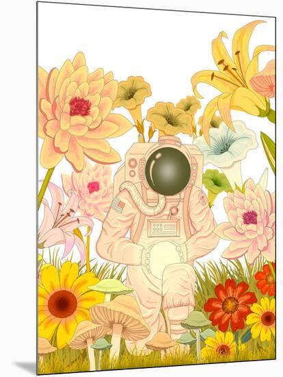 Space Meadow-null-Mounted Poster