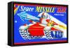Space Missile Tank-null-Framed Stretched Canvas