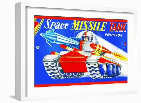 Space Missile Tank-null-Framed Art Print