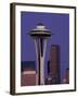 Space Needle at Dusk, Seattle, Washington, USA-William Sutton-Framed Photographic Print