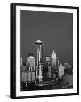 Space Needle at Dusk, Seattle, Washington, USA-Adam Jones-Framed Premium Photographic Print